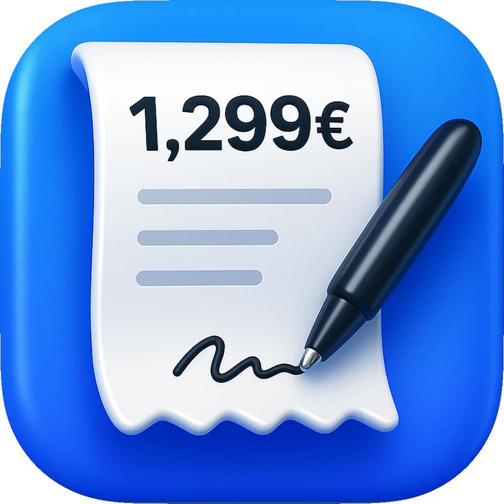 App Icon Quittung PDF